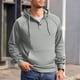 thumbnail image 5 of pstuiky camisetas de manga larga para hombre, Sudadera con capucha y manga larga para hombre, estilo informal, deportiva, con cordón y bolsillos, de color liso y a la moda xl, 5 of 5