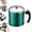 Green, variant on Stainless Steel Oil Filter Pot & Grease Container with Fine Mesh Strainer - 44oz Large Capacity Fat Separator for Kitchen Cooking, Deep Frying & Bacon Grease Storage (Red)