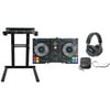 Hercules DJControl JogVision USB Serato DJ Controller+Headphones+Stand w/Shelf