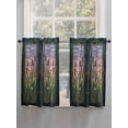 thumbnail image 5 of Stained Glass 2 Panel Kitchen Curtains for Windows, Vintage Abstract Botanical Plant Bathroom Privacy Curtain, Home Décor Window Treatment for Bedroom/Living Room 55"x45", 5 of 6
