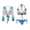 Guatemala Flag, variant on Rainbow Print 3 Piece Swimsuits for Women Sexy Bikini Sets LGBT Pride Bathing Suit with V Neck Tie Shrug Cardigans Y2K 2025