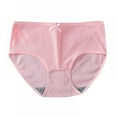 thumbnail image 2 of Mid-waist Girls Panties Seamless Underwear Comfortable And Breathable Girl With Bow Briefs, 2 of 7