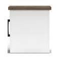thumbnail image 4 of Hampton 14" Farmhouse Chair Side Table with Door Storage, Two-Tone Wood Finish, Fully Assembled, 4 of 10