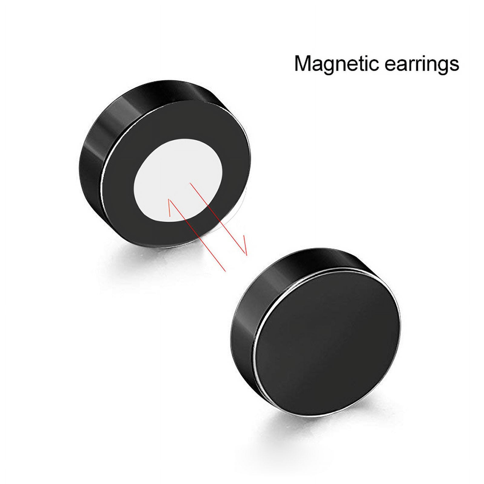 Stainless Steel Magnetic Earrings for Men Women Girls Magnet Earring No  Hole Clip Earring Non Piercing Zirconium Round Stud - AliExpress