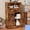 Rustic Brown, variant on Bathroom Wall Cabinet, Wall Mounted Medicine Cabinet with Drawer, Barn Door & Adjustable Shelf, 24.4"H x 23.6"W x 9"D Rustic Brown Over Toilet Farmhouse Storage Cabinet for Kitchen, Laundry, Entryway