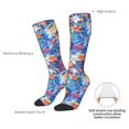 thumbnail image 5 of Knee High Socks for Men and Women, yellow car colorful flower Althletic Compression Socks, Support Long Tube Socks for Outdoor Sport, Calf Socks, High Stockings for Women Men, 5 of 7