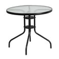 thumbnail image 2 of Bowery Hill 5 Piece Metal/Glass Round Patio Dining Set in Black, 2 of 8