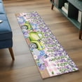 thumbnail image 3 of Blue Purple Floral 2'x6' Runner Rugs for Hallway Kitchen Bedside Non Slip, Spring Hydrangea Flower Truck Pink Plaid Entryway Rug Runners with Rubber Backing, Long Carpet Runner for Laundry Room, 3 of 8