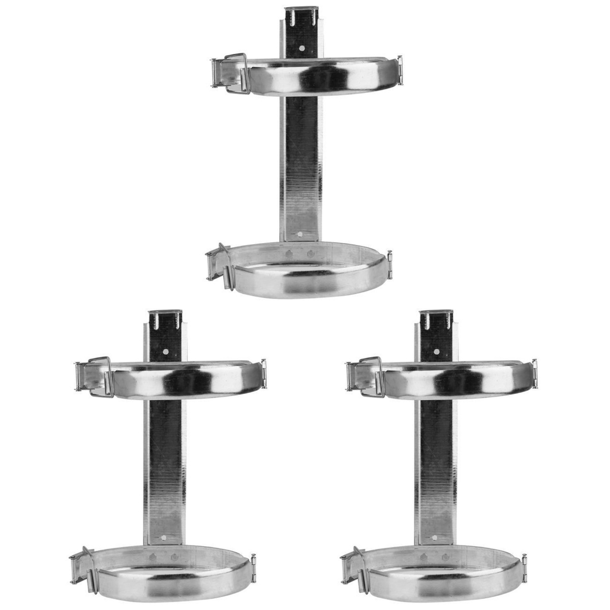 NICEXMAS 3 pcs Wall Mounted Fire Extinguisher Hanger Iron Fire Extinguisher Rack for Home