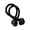 Black, variant on Hair Rope for Hair Styling Nylon Knot Head Rope for High Ponytail Thick Rubber Band Hair Tie Red Korean Version Hair Accessory for Women