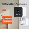 thumbnail image 2 of CáMara Tuya Wifi con Reloj Digital Seguridad Interior del Hogar VisióN Videovigilancia CáMara de Movimiento InaláMbrica-Enchufe de la UE, 2 of 7
