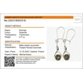 thumbnail image 6 of Sterling Silver and Baltic Green Amber Earrings "Chiara", 6 of 9