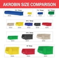 thumbnail image 6 of Akro-Mils 12 Pack AkroBins Plastic Storage Bins, Space-Saving Organizers, Clear, 6 of 11