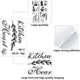 thumbnail image 3 of 1 set 4 Sheets Kitchen Wall Stickers Kitchen Wall Decals Quotes The Kitchen is The Heart of The Home Sayings 4 styles Wall Letter Art Decor Decoration Removable Home Window Black, 3 of 8