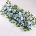 thumbnail image 1 of 100cm 50cm Flores de boda artificiales Pared de hierro Arco Telón de fondo Suministros de decoración Seda falsa Peonía Rosa Fila Mesa Centro de mesa Arreglar, 1 of 4