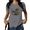 2-Grey, variant on UNISHE Women's Adorable Otter Graphic T-Shirt Cute Cartoon Nature Tee Water Lily Summer White Top