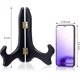 thumbnail image 2 of 2 Packs Black Wooden Display Stand Plate Holder Easels (8 Inch), 2 of 5