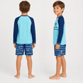 thumbnail image 6 of iXtreme Boys Rash Guard Set - 2 Piece Quick Dry Long Sleeve Swim Shirt and Boys Swim Trunks, 6 of 7