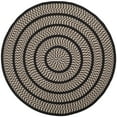 thumbnail image 2 of SAFAVIEH Braided Tanisha Bordered Reversible Area Rug, Ivory/Black, 6' x 6' Round, 2 of 11