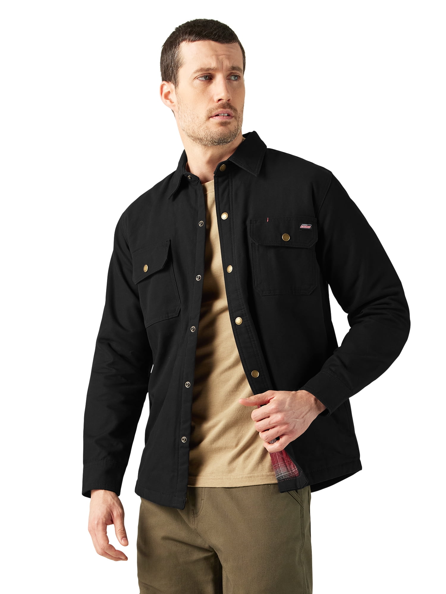 Genuine Dickies Men's Canvas Quilted Shirt Jacket