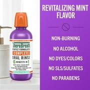 TheraBreath Complete Mouthwash, 6-in-1 Benefits, Alcohol-Free, Revitalizing Mint