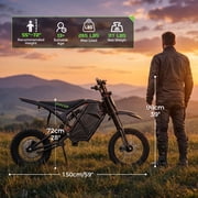 2025 NEW 3500W Electric Bike for Adults,Adult Electric Bicycles 48V 23AH 30-40 Miles Range,Speed Max 40 Mph Electric Mountain Bike with 14 Fat Tires,Electric Ebike off-Road Bikes for Beach Snow
