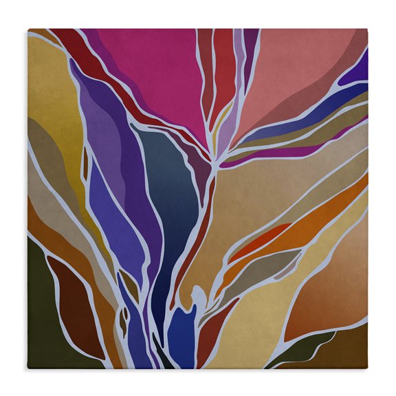 Stupell Industries Bohemian Abstract Botanical Composition Canvas Art, 30 x 30, by Angel Estevez