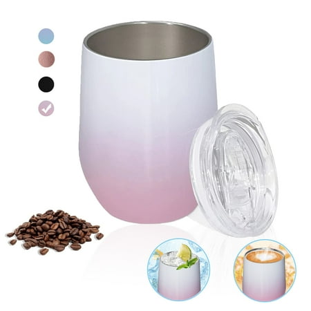 

Fancy Juicy 360ml Stainless Steel Tumbler Insulated Tumbler With Lid Insulation Mug Fashion Not Easy to Spill-Pink