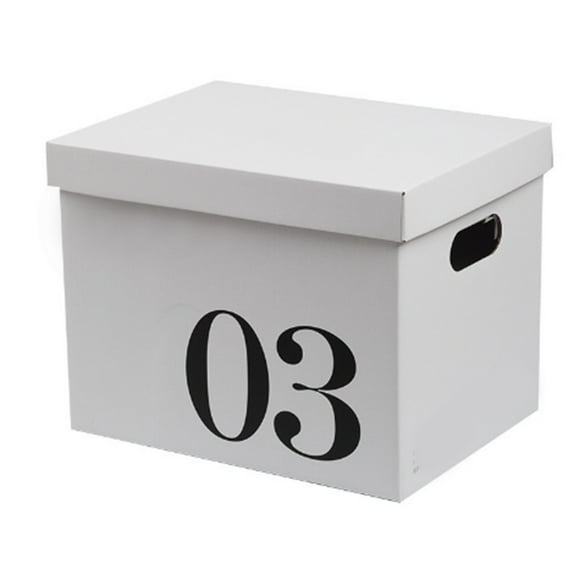 Cardboard Storage Box, Easy Carry Handles, Dustproof and Dampproof, Corrugated Paper Moving Box, for Dormitory Toy