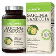 NatureWise Garcinia Cambogia ExtraCt, HCA Appetite Suppressant and Weight Loss Supplement, 500 mg, 180 Ct