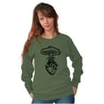 thumbnail image 3 of Heart Nuclear Explosion Symbolic Unisex Plus Fleece Graphic Sweatshirt Brisco Brands 3X, 3 of 5