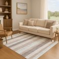 thumbnail image 7 of Addison Rugs Mayfield Premium Machine Washable Transitional Stripes Taupe Rectangle Rug, 5' x 7'6", 7 of 7