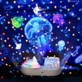 thumbnail image 1 of Proyector de luz nocturna de cielo estrellado, proyector de Galaxia de constelación infantil, lámpara de proyección de cielo estrellado de nebulosa giratoria de 360 grados, 1 of 5