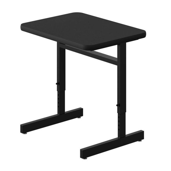 Adjustable Height High-Pressure Top Computer/Student Desks Black Wood Laminate