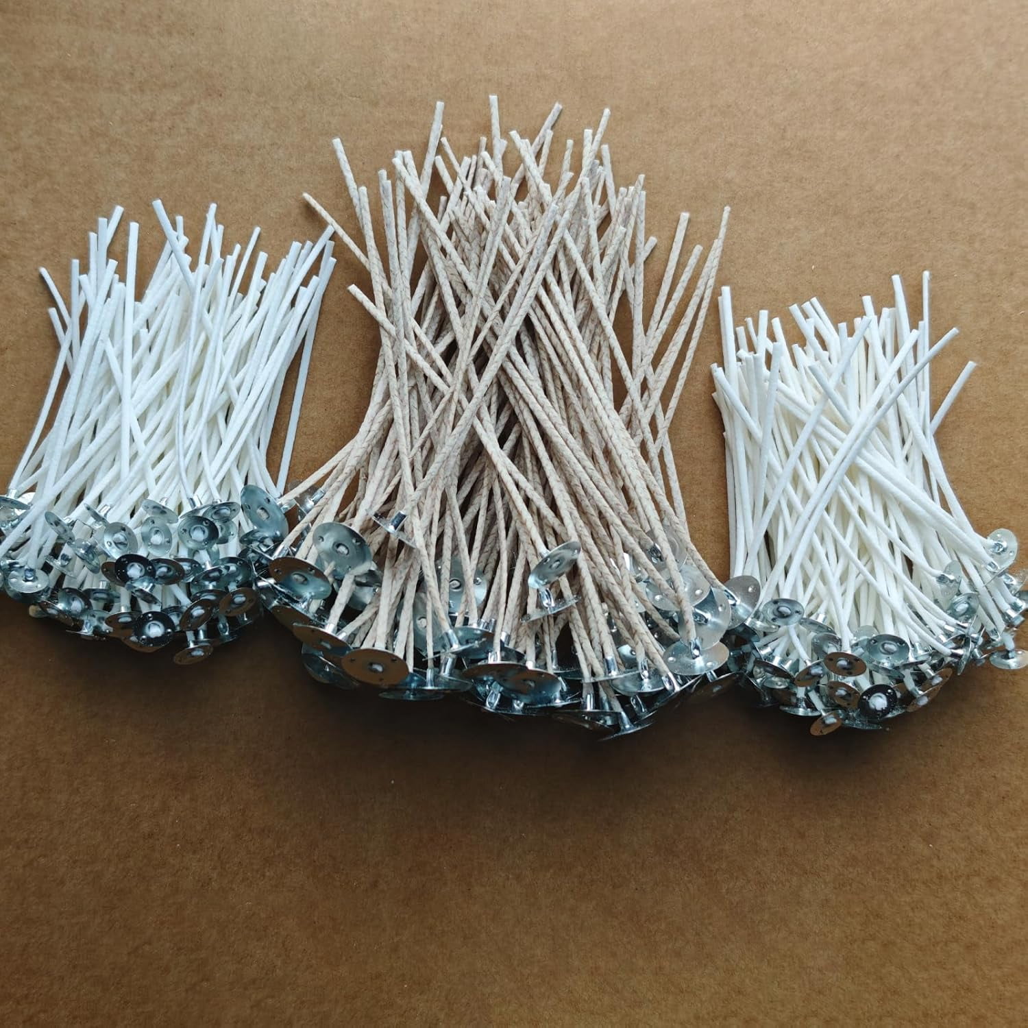 Candle Wicks for Candle Making, Pre-Waxed Cotton Candle Wicks Kit with Wick Stickers, Candle Wick Holders & Clips, Candle Making Supplies for DIY Candles