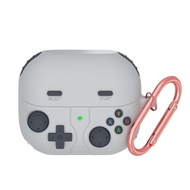 SharkTRUE Étui en Silicone Design Console de Jeu Rétro Légère, Résistante aux Rayures, avec Mousqueton pour Samsung Buds 3/3Pro