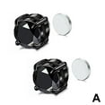 thumbnail image 5 of Hypoallergenic Magnetic Diamond-Cut Men Women Black Studs Piercing No, 5 of 8