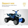 thumbnail image 2 of 24V Kids ATV 4 Wheeler, Ride On Car Toy ATV with LED Lights, 4-Wheel Suspension, 2 Speeds, Music, Radio, Bluetooth, 2 of 7