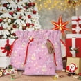 thumbnail image 4 of Fuzoiu Butterfly 1 Print Christmas Gift Bag,Burlap Gift Bag with Drawstring Closure & Hang Tag,Perfect for Holidays, Birthdays, and Special Occasions-Small, 4 of 5