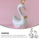 thumbnail image 4 of 1 par moda cisne cumpleaños pastel topper romántico decoración de la boda decoración del coche, 4 of 5