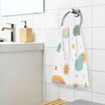 thumbnail image 3 of Yayeee 100% Cotton Hand Towels for Bathroom 16" x 28" Soft Absorbent Kitchen Towel, Rainbows Pattern, 3 of 7