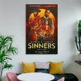 thumbnail image 5 of Sinners Canvas Wall Art Movie Poster Room Decor P-3, 5 of 7