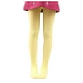 thumbnail image 2 of FASHOFT Halloween For Girls Velvet Dance Tights Sheer Stockings Stretchy Leggings Slim Fit Base Pants Gymnastics Practice Wear Kids Halloween Yellow 6-8 Years, 2 of 2