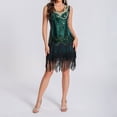 thumbnail image 1 of WILLBEST Vestidos de Verano para Mujer, Vestido Vintage de Talla Grande con Flecos y Personalidad, con Lentejuelas y Dobladillo con Borlas, 2025 Extra Chica, 1 of 3
