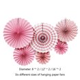 thumbnail image 2 of 6 Pcs/set Paper Folding Fan Party Home Party folding flower Decoration Single Layer DIY Foldable Flower Fan, 2 of 7