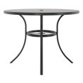 thumbnail image 3 of HOMETRENDS Patio Faux Wood Dining Table - Brown, 3 of 8