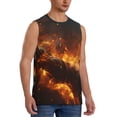 thumbnail image 2 of Balery Cool Fire Man Camisetas sin mangas para hombre, absorbe la humedad y protege contra el mal olor.-X-Large, 2 of 7