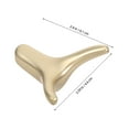 thumbnail image 2 of AURARMLET Golden Metal Bull Horn Wall Hook Decorative Hanger for Coats, Bags, and Home Organization, 2 of 8
