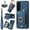 Blue, variant on ELEHOLD For Samsung Galaxy S26 Wallet Phone Case, Card Slot Ring Holder Flip Kickstand Shockproof Wallet Cover+Wrist Strap,Pink