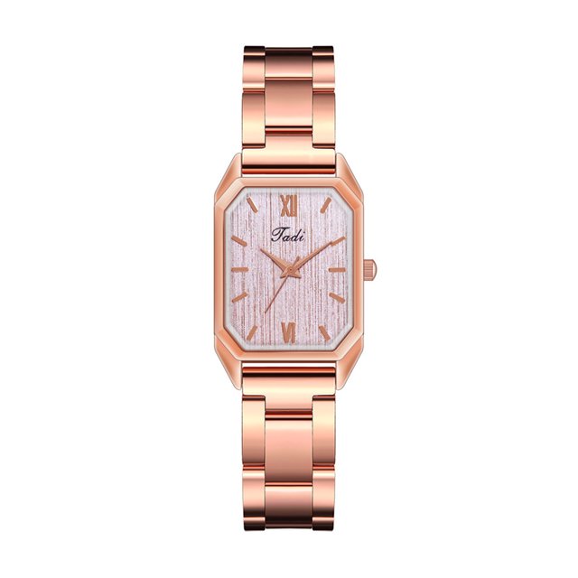 Reloj de pulsera de cuarzo analógico de acero inoxidable dorado cristalino para mujer a la moda Wmkox8yii gfajkfgbkjabf1488